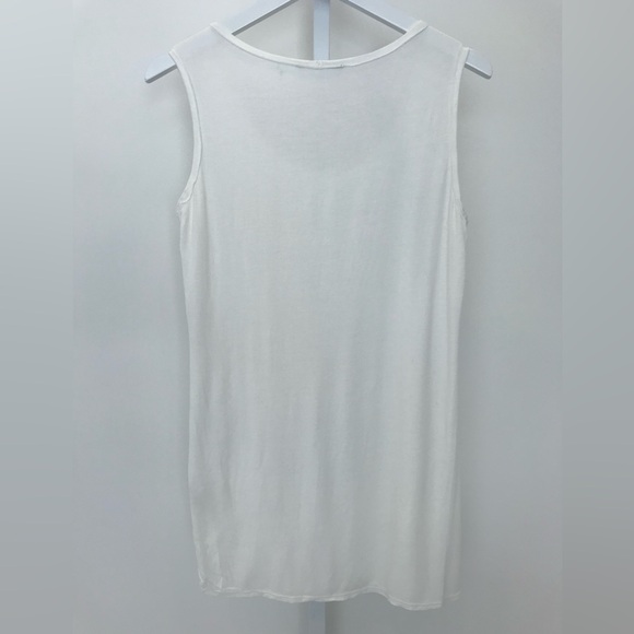 ELIE TAHARI WHITE CRYSTAL EMBELLISHED  MODAL TANK TOP SIZE XS NWOTS! - Picture 6 of 15